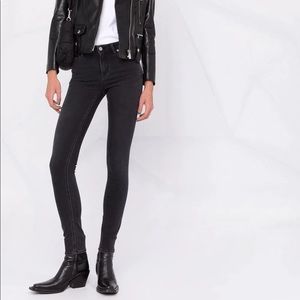 Acne Studios Climb Faded Black Skinny Jeans